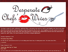 Tablet Screenshot of desperatechefswives.com